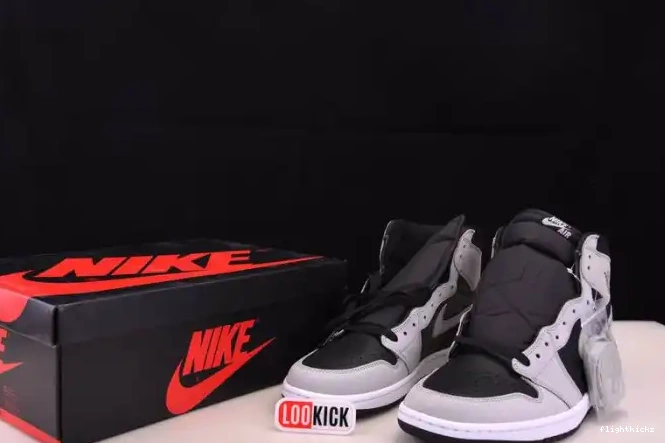 White Grey 1 Jordan Light Smoke Air 555088-035 High Retro Black 0605